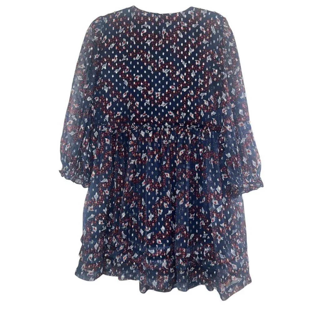 ✨Urban Outfitters UO Cheetah Print Chiffon Mini Sz Medium Dress✨